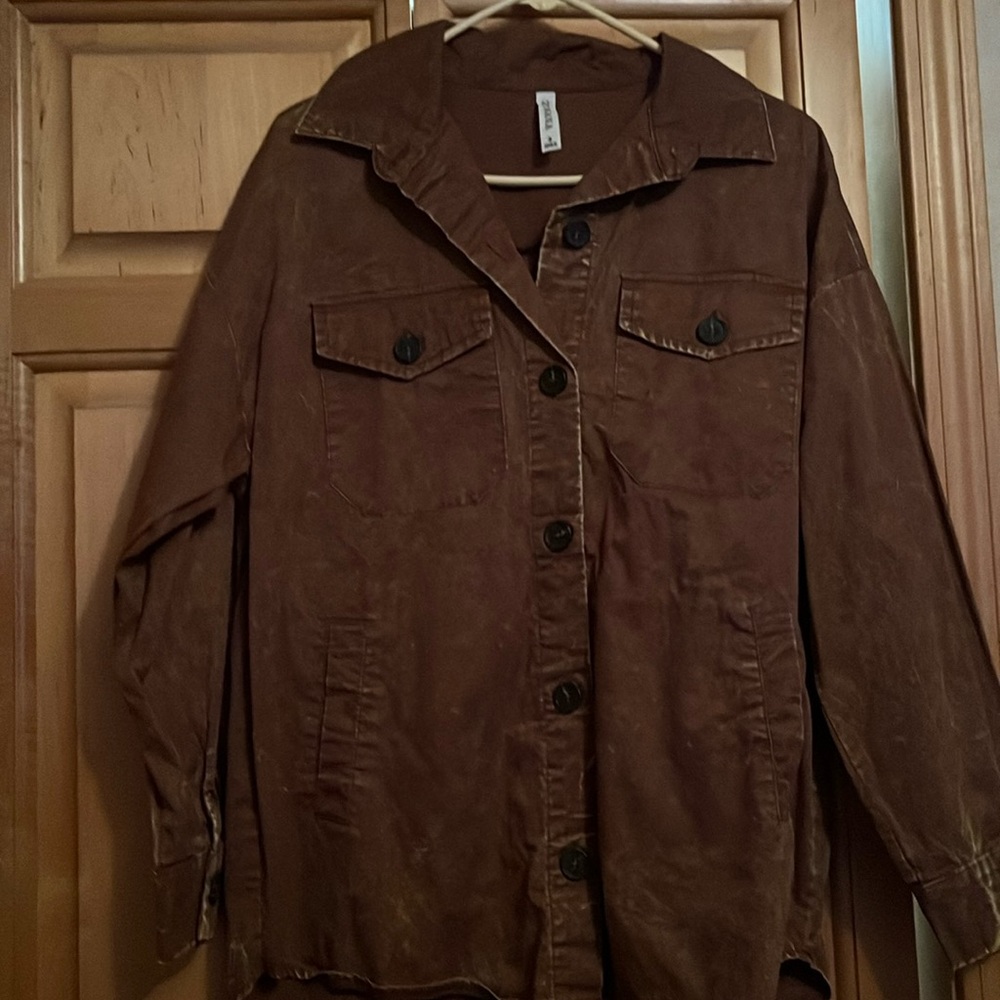 Zenana lightweight shacket NWOT